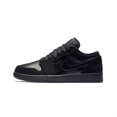 تصویر Nike Air Jordan 1 Low Triple Black Suede