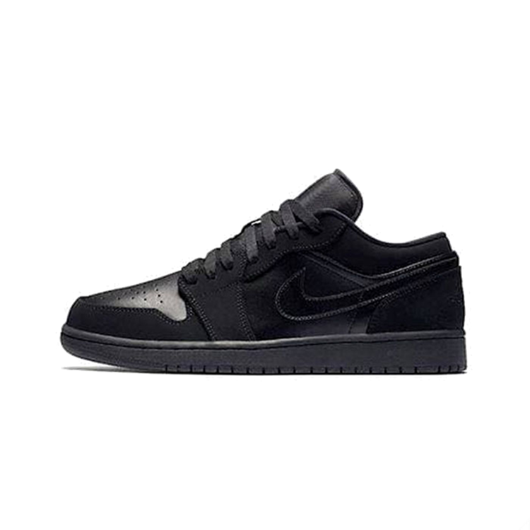 تصویر Nike Air Jordan 1 Low Triple Black Suede